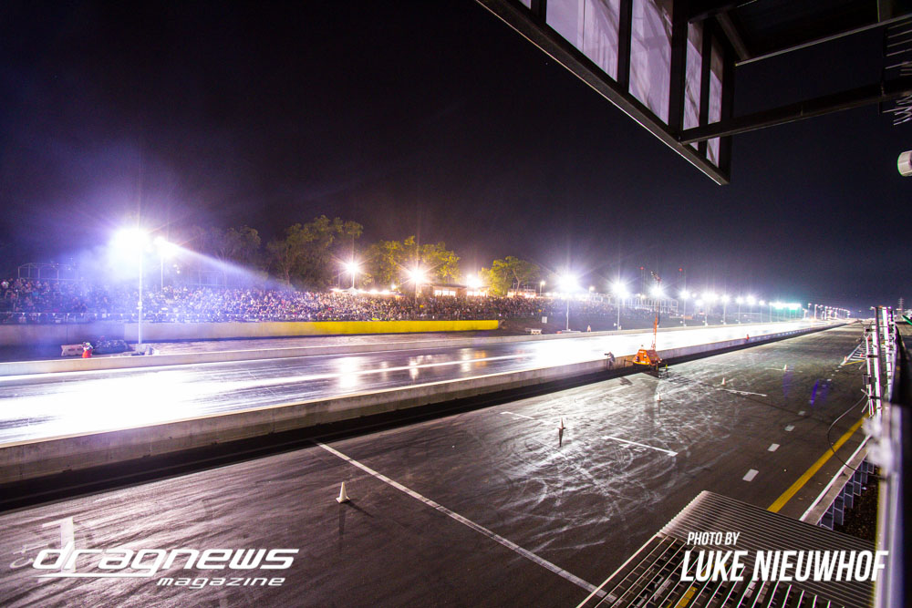 Hidden Valley Drag Strip under lights for Nitro Up North