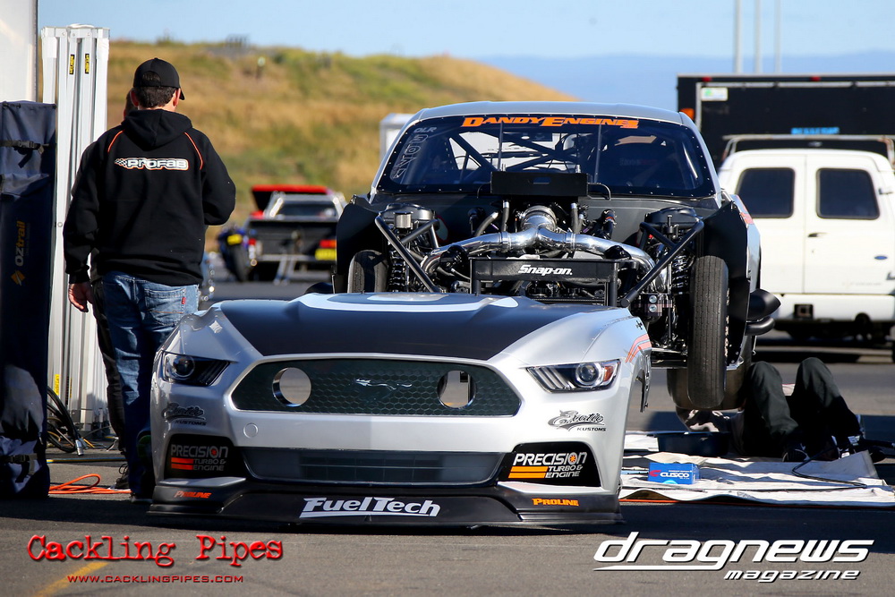 VIDEO: First test hits for Profab radial Mustang - Drag News Magazine