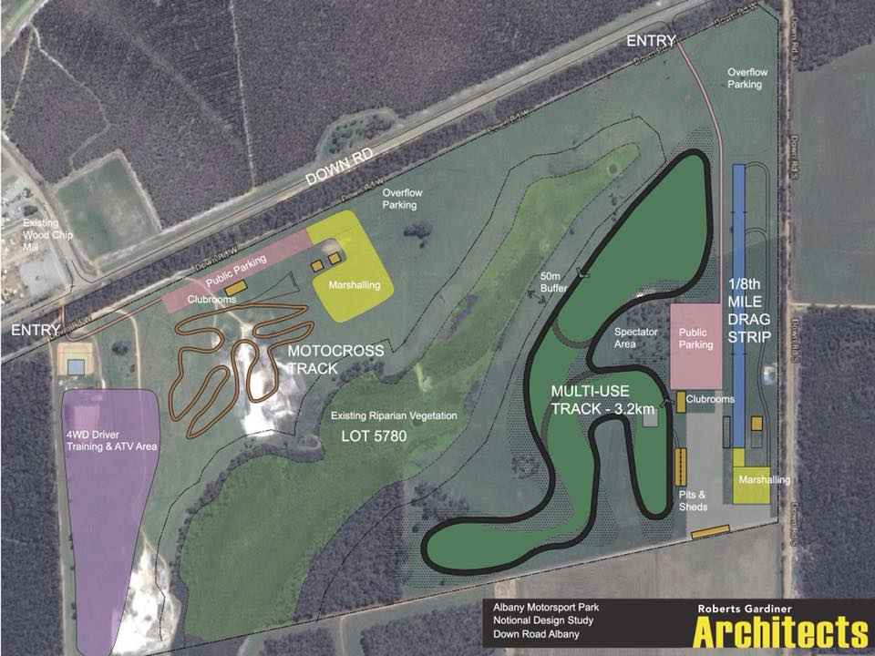 Albany Great Southern Motorplex plans