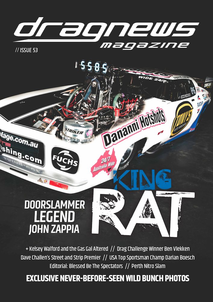 Drag News Magazine cover featuring John Zappia